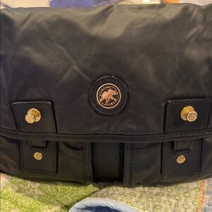 Hunting World black nylon messenger or shoulder bag